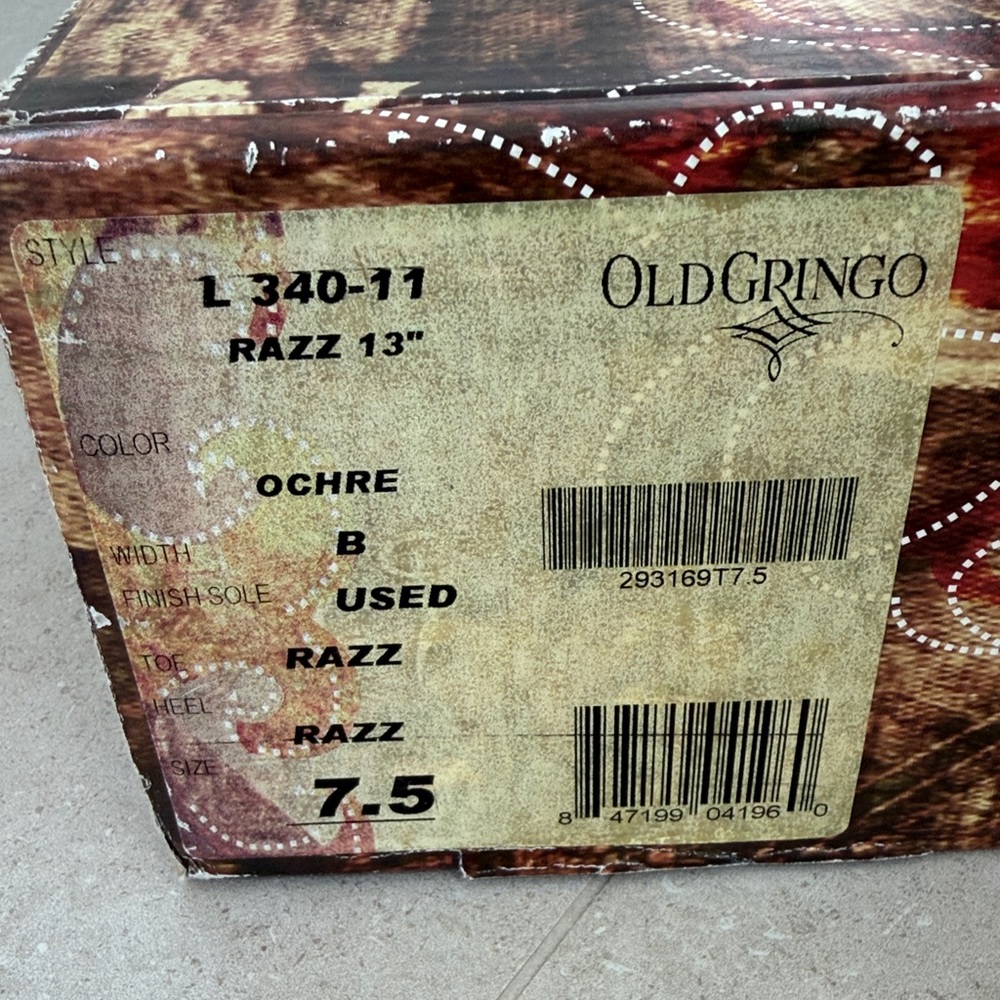 Old Gringo Razz 13“ Leopard Western Boots - Picture 7 of 8